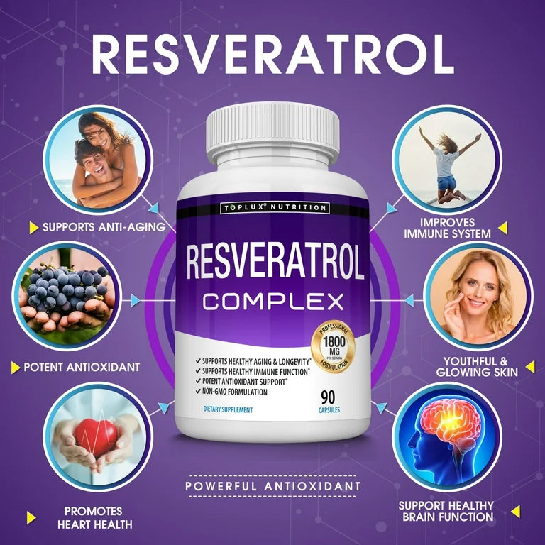 Resveratrol // Toplux// Producto Americano//